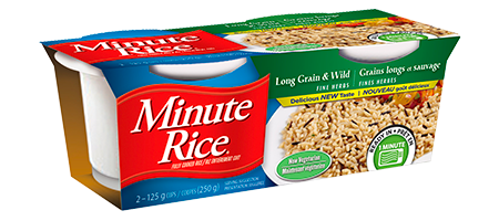 Minute Rice<sup>®</sup> Long Grain & Wild Rice – Fine Herbs Cups