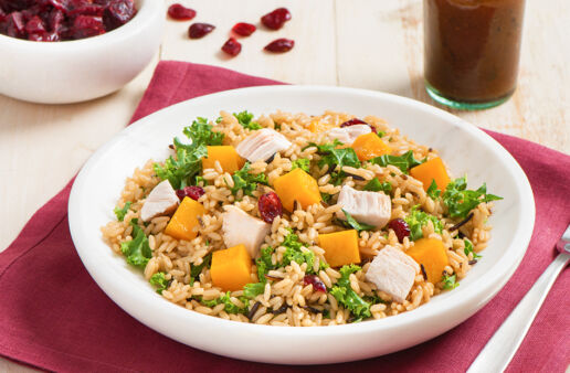 Salade De Riz Sauvage, De Courge Musquée Et De Chou Frisé En 25 Minutes