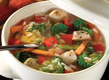 10 Minute Chunky Chicken Vegetable Soup