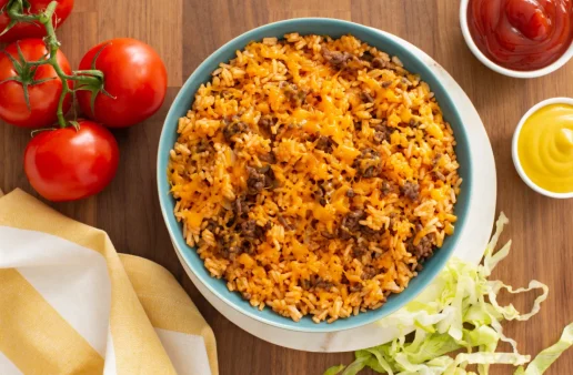 10 Minute Cheeseburger Rice