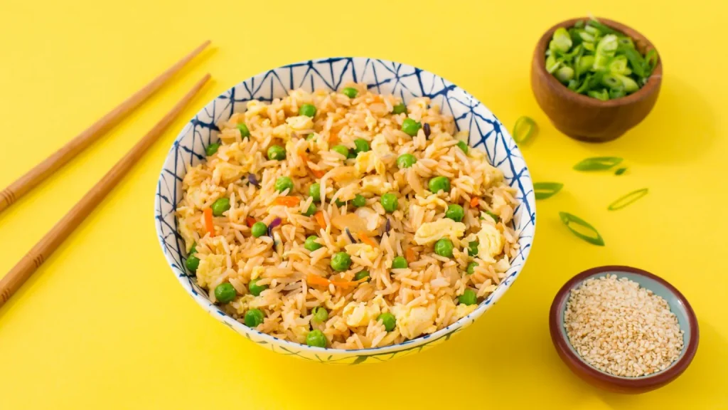 Microwave Egg Fried Rice