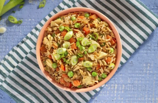 5 Minute Microwave Fried Rice