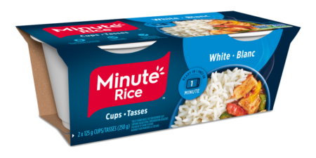 Tasses de riz blanc Minute Rice<sup>MD</sup>