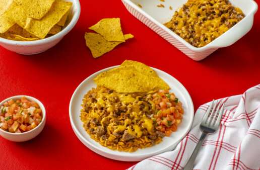 10 Minute Hamburger Rice Casserole