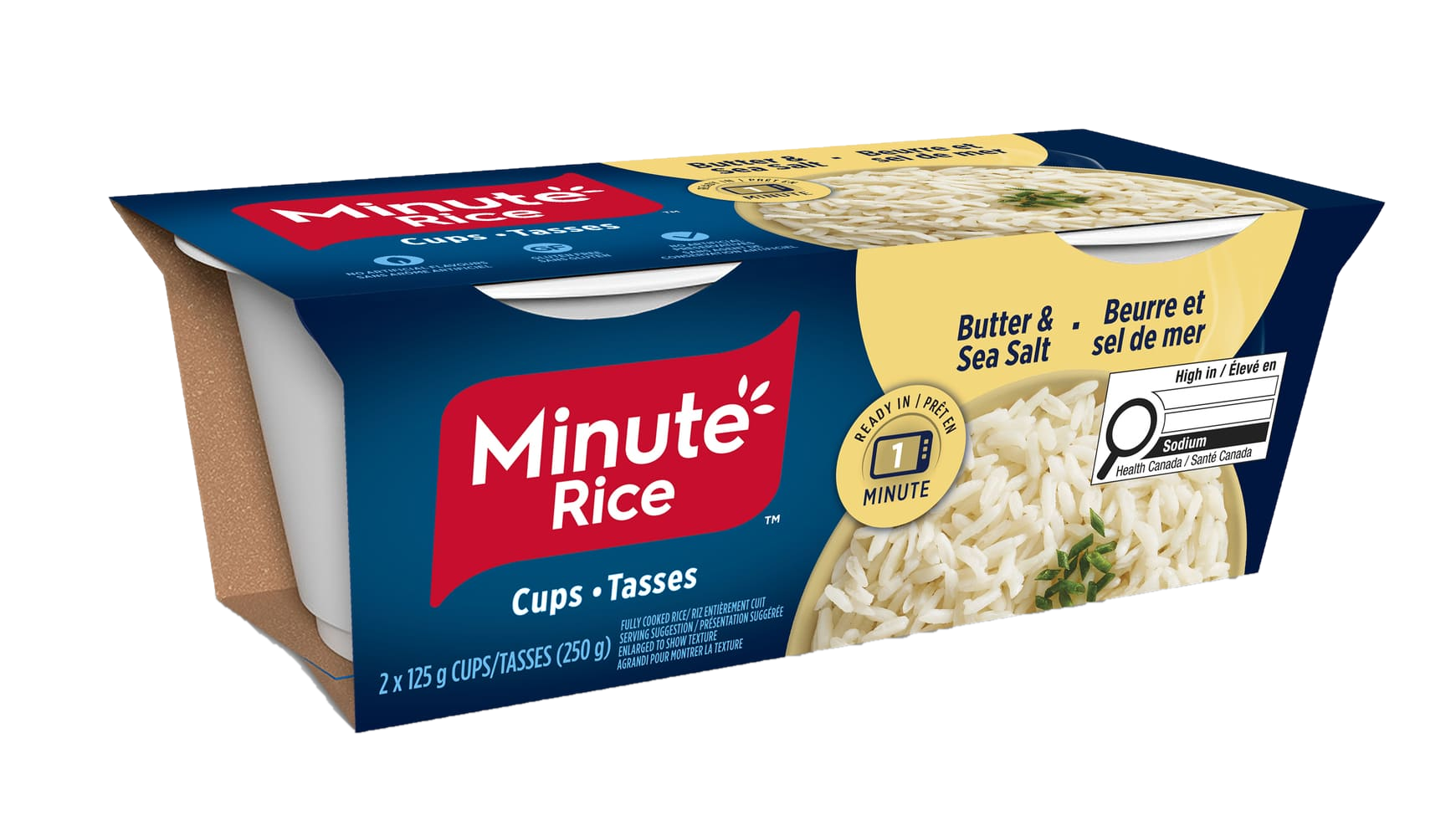 Minute Rice Cups Butter and Seasalt