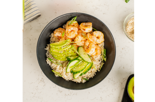 Cilantro Shrimp & Avocado Butter & Sea Salt Rice Bowl